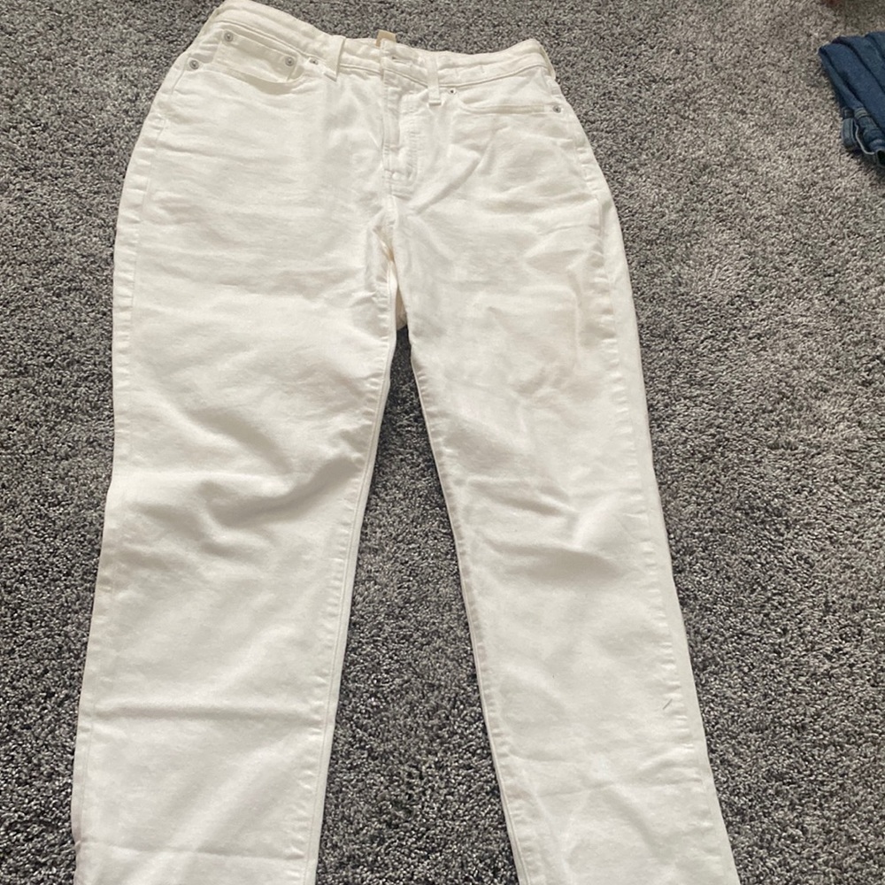 white madewell jeans